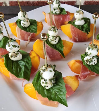 Maple Prosciutto Wrapped Peaches