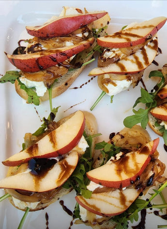 Pear & Burrata Crostini