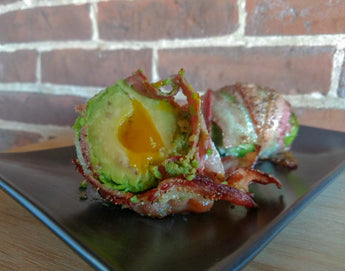 Bacon Wrapped Avocado Egg