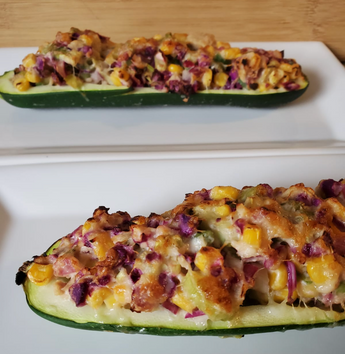 Tuna Zucchini Boats