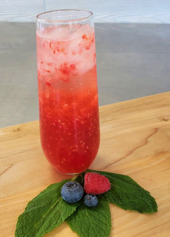 Maple Raspberry Gin Spritzer